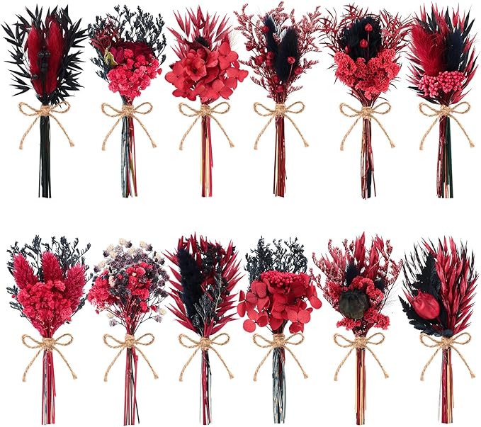 12/24 PCS Charming Dried Flowers Bouquet by WelcometoLawnIdyll