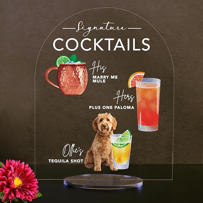Pet Signature Drink Wedding Signs - Image 2