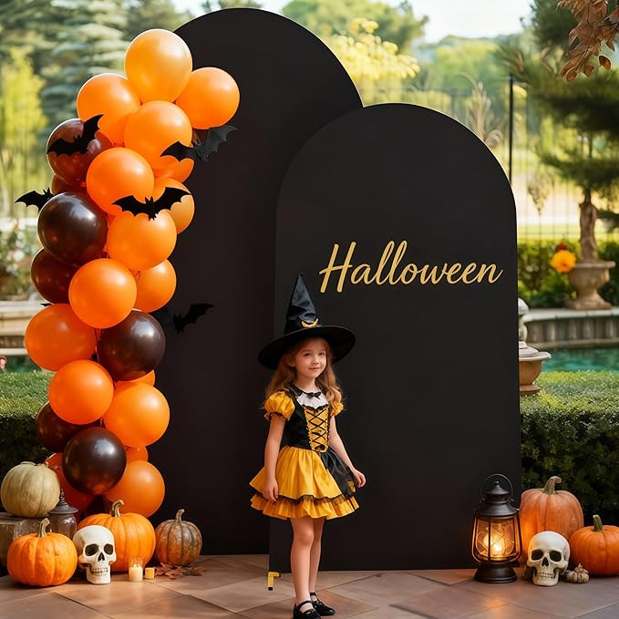 7.2FT Black Arch Backdrop Cover - Image 2