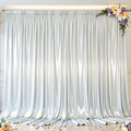 Silver Glitter Backdrop Curtain by Shillance