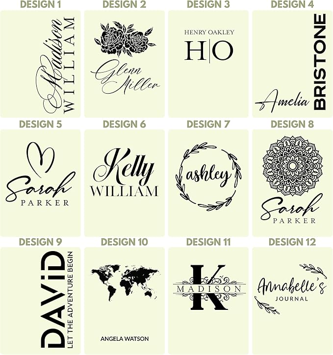 Personal Leather Journal Notebooks | 12 Design, 9 Color - Image 3