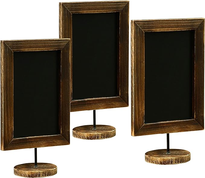 MyGift Set of 3 Tabletop Chalkboard Sign - Image 5