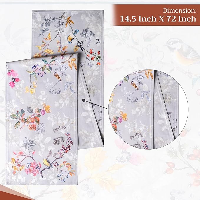 Maison d' Hermine Table Runner 100% Cotton Double Layer Table Runners 72 inches - Image 4