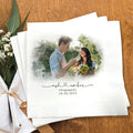 Luxury Personalized Wedding Napkins, Custom Photo Napkins by GiantBigHands