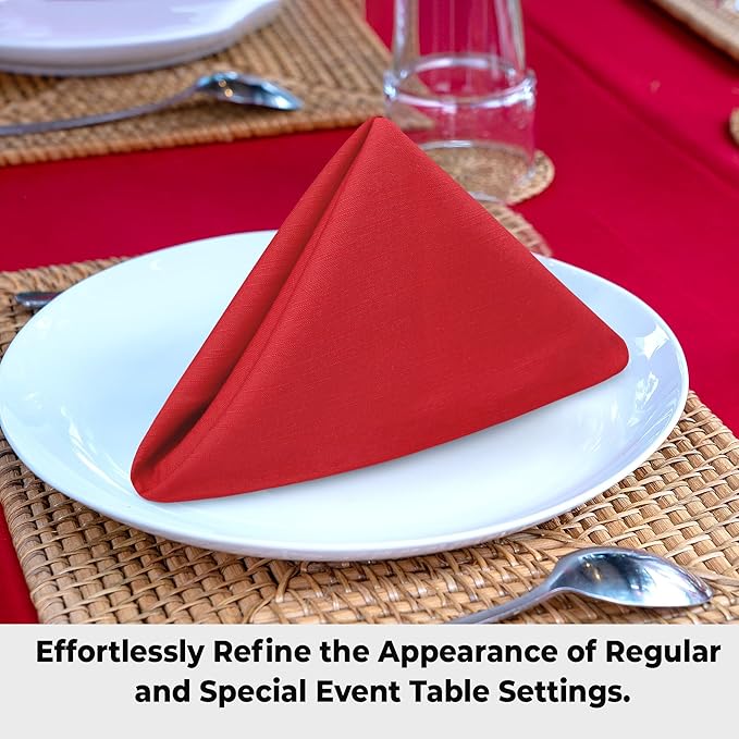 Urban Villa Cloth Napkins 100% Cotton Slub Absorbent Dinner Napkins Oversized - Image 5
