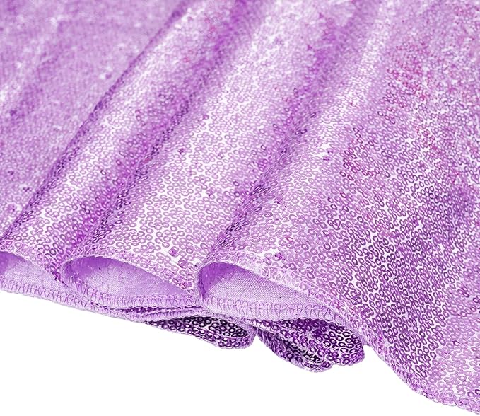 Poise3EHome 6Ft x 8Ft Lavender Sequin Backdrop, Glitter Thick Satin Sequin - Image 7