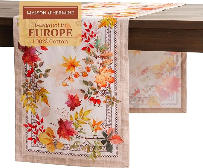 Maison d' Hermine Table Runner 100% Cotton Single Layer Table Runners 72 inches by MaisondHermine