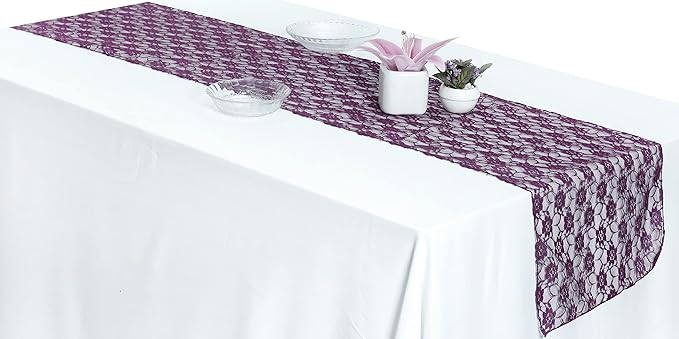MDS Pack of 25Wedding 12 x 108 inches Lace Table Runner - Image 6