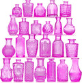 Glass Bud Vases Set of 24, Mini Glasses in Bulk, Small Flower Design by Unknown
