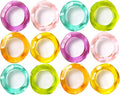 Epoxy Resin Spring Napkin Rings Set of 12 by CLEENTABLE
