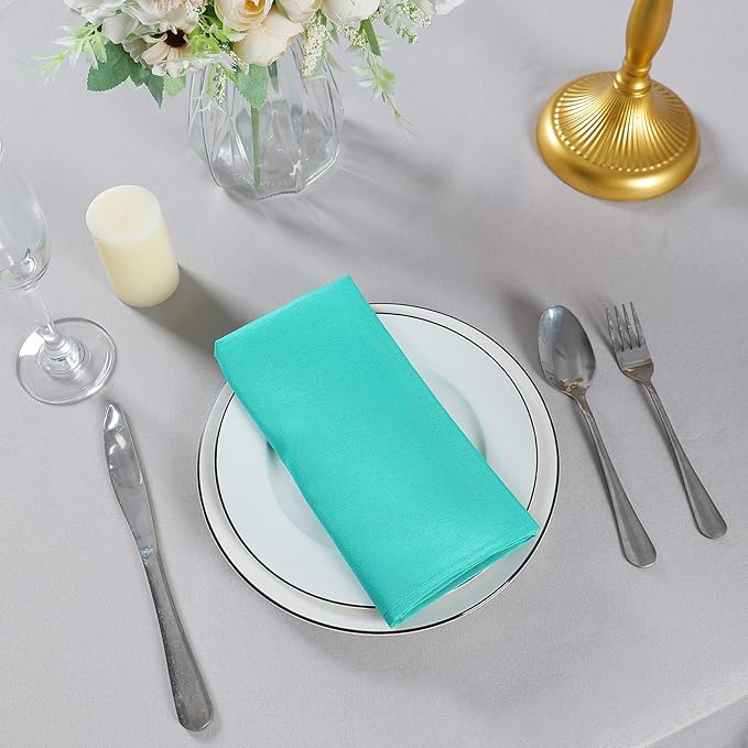 Cloth Napkins 17x17 inch Washable Polyester Dinner Napkins Soft Table Napkins - Image 7