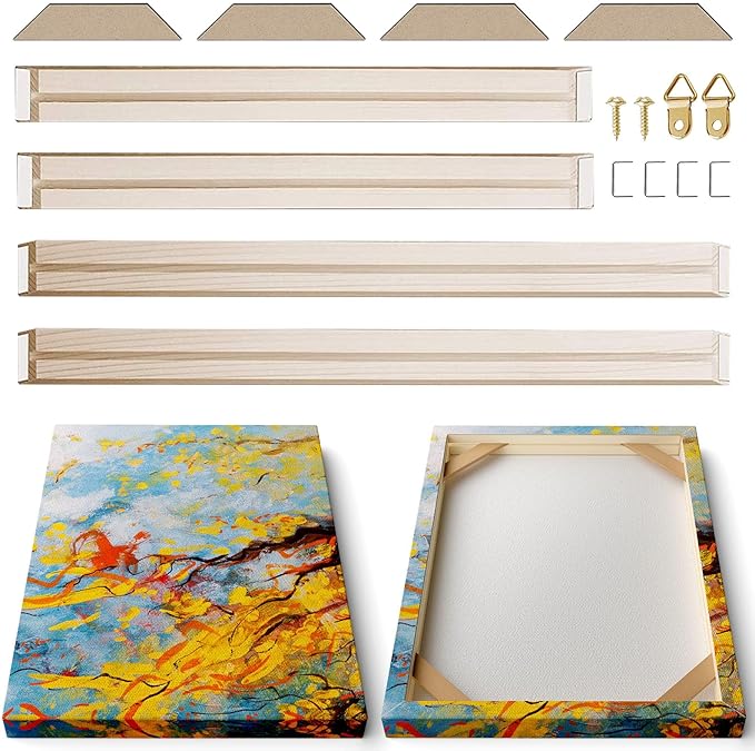 4pcs DIY Wooden Canvas Stretcher Bars Canvas Frame Kit by ART