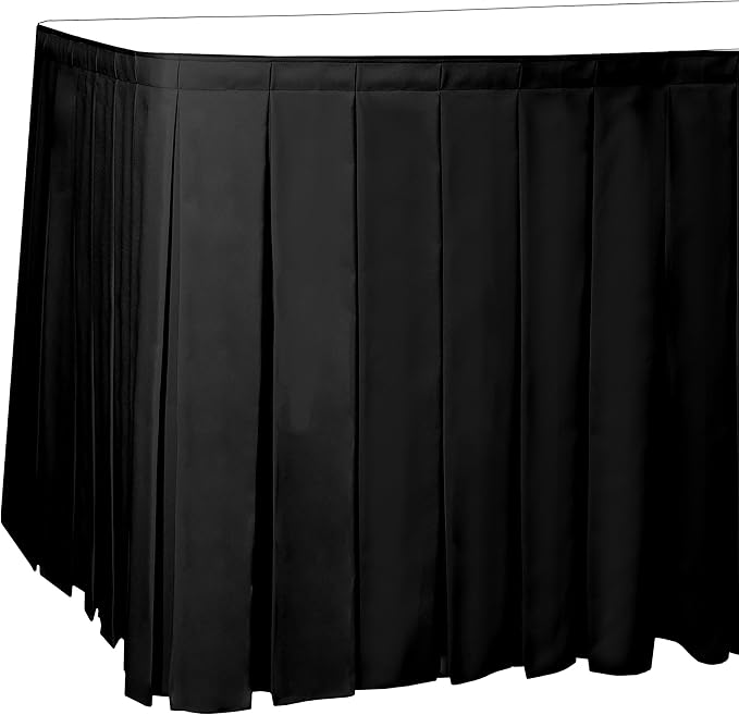 Ultimate Textile Pleat Polyester Fabric Table Skirt by UltimateTextile