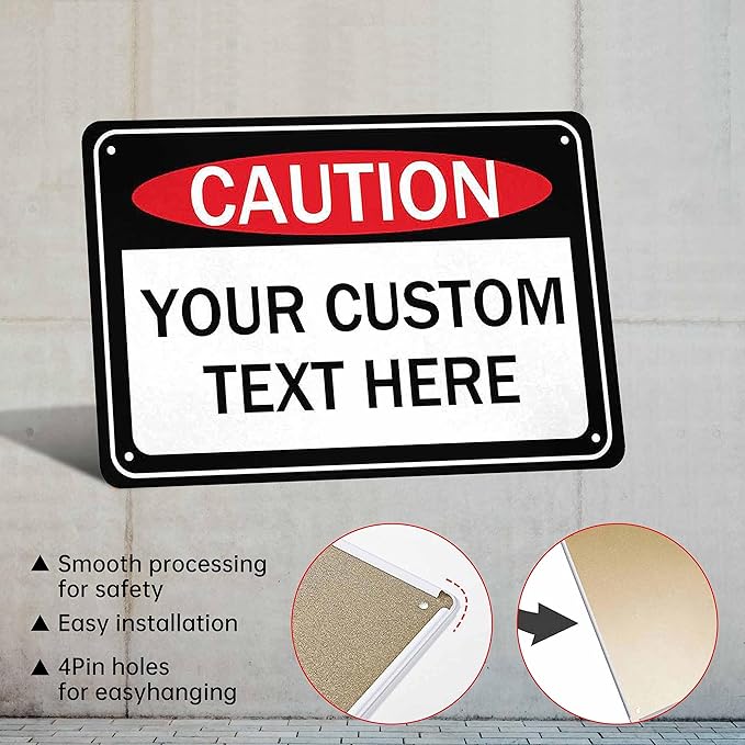 Custom Sign, Personalized Metal Signs, Customize - Image 2