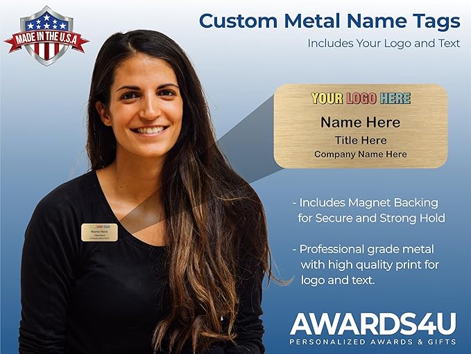 Custom Name Tag with Logo - Image 2