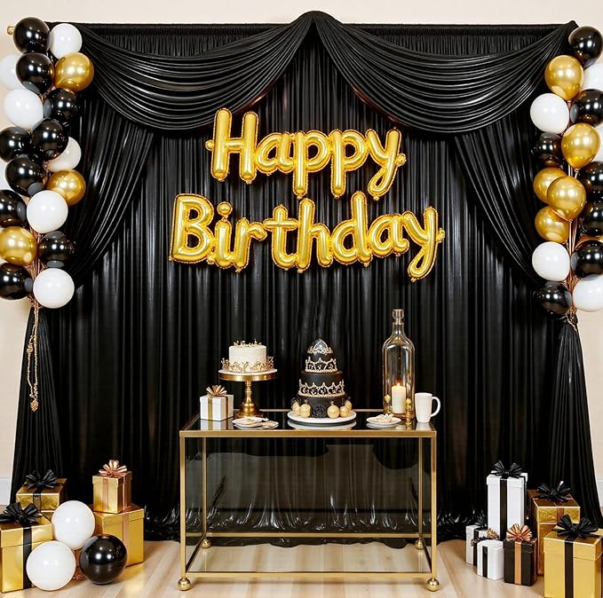 20ftx10ft Black Sequin Backdrop Curtain - Image 7