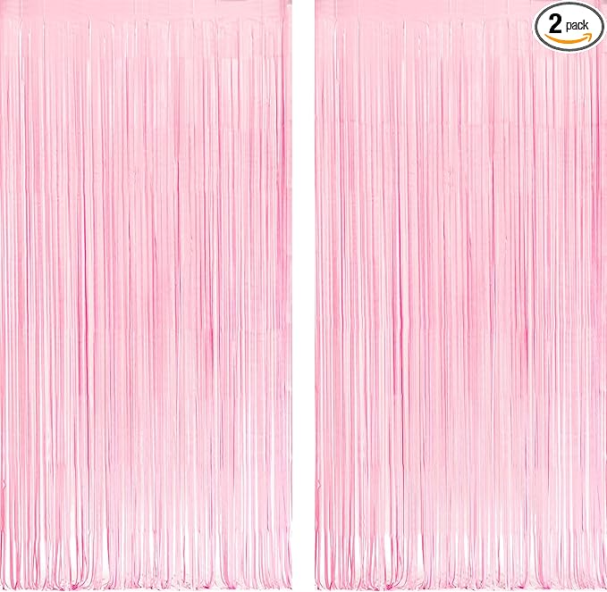Pastel Pink Party Backdrop Decoration by GREATRIL