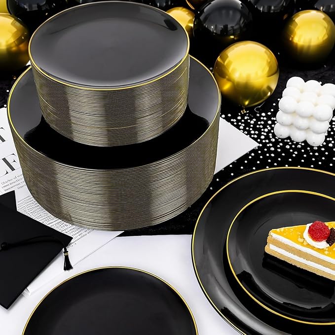 KIRE 350 PCS Plastic Dinnerware Set - Image 6