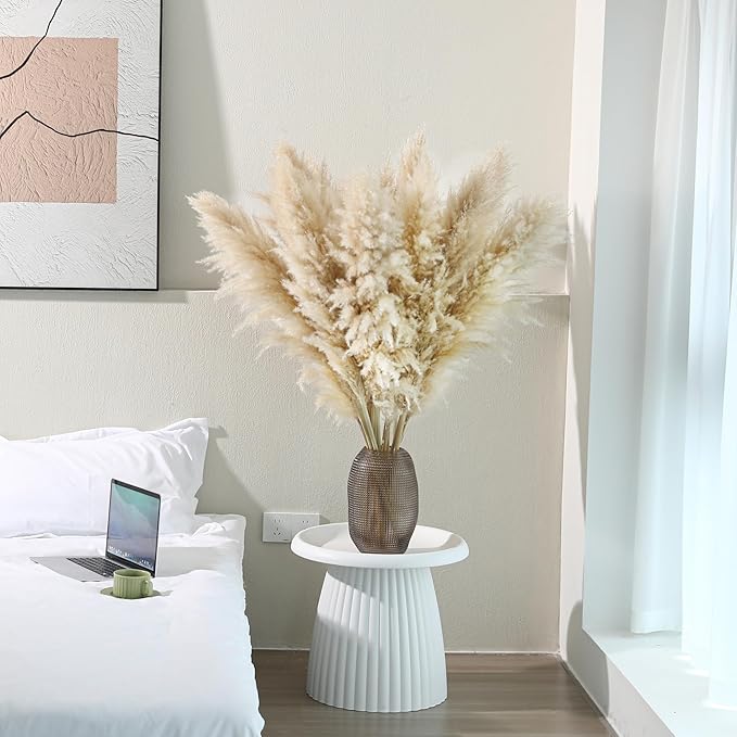 10 Stems 46 inch Tall Pampas Grass Decor - Image 5