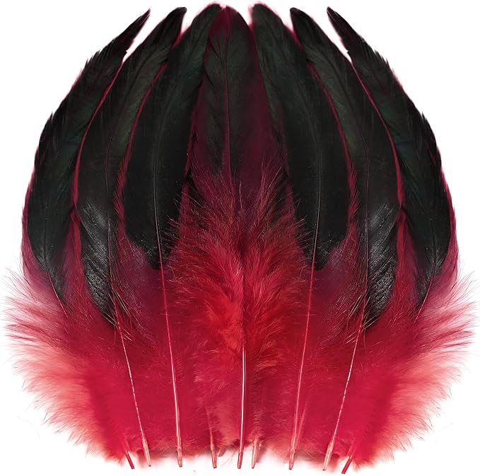 SOGUGOM Red Rooster Tail Feathers by SOGUGOM