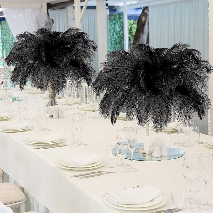 80 Pcs Large Natural Ostrich Feathers Plumes 14-16 Inch Bulk - Image 6