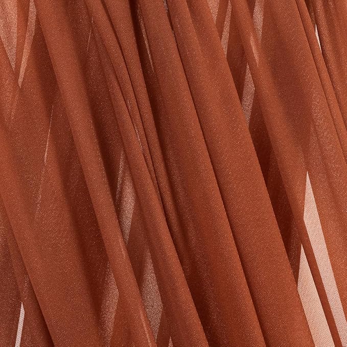 Terracotta Fall Thanksgiving Elegant Arch Draping Fabric 2 Panels Outdoor 29" × - Image 4
