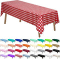 Red Gingham Checkered Plastic Tablecloths 2 Pack Disposable Table Covers 54 x by PartyUlyja