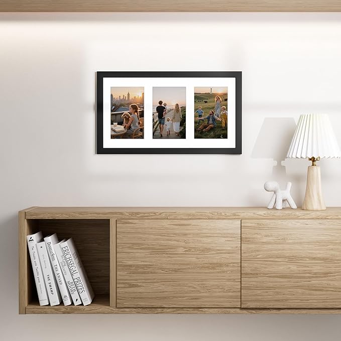 Vittanly 8x14 Picture Frames Collage, Displays 3Pcs 4x6 Pictures - Image 5