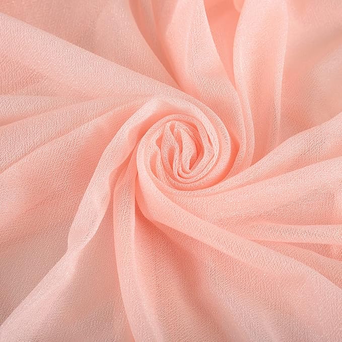 Arch Drapes for Wedding Arch Draping Fabric Blush Sheer Backdrop Curtain for - Image 4