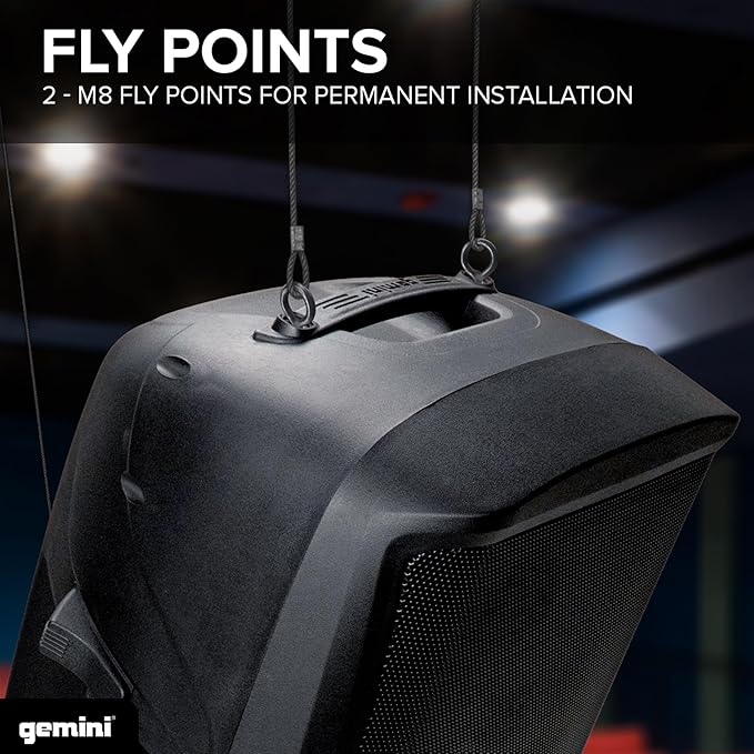 Gemini Sound AS-2115BT-LT Active 2000W Watt Party LED Light 15 Inch Woofer - Image 5