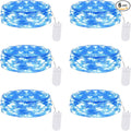 Lakumu 6 Pack Fairy Lights Battery Operated -7FT 20LED String Lights Silver by Lakumu
