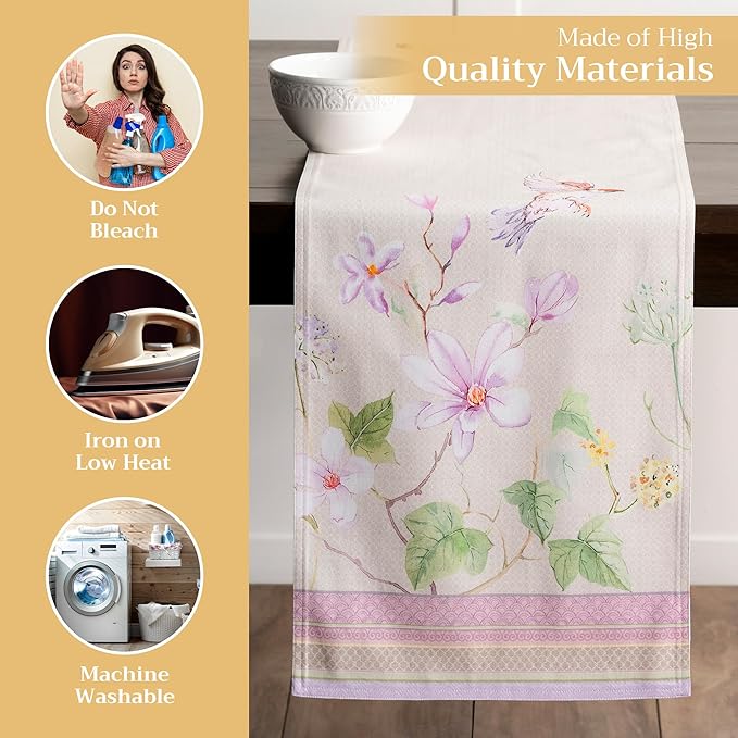 Maison d' Hermine Table Runner 100% Cotton Double Layer Table Runners 72 inches - Image 3