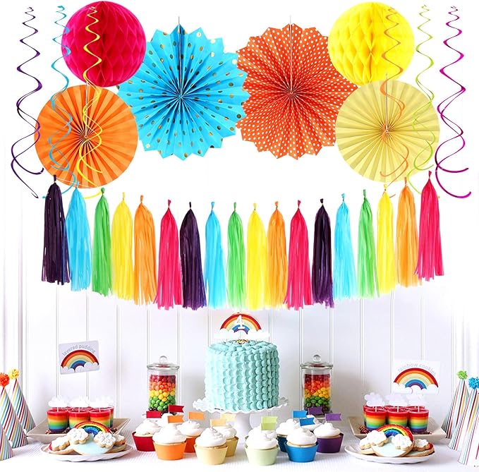Rainbow Birthday Party-Decorations - Image 7