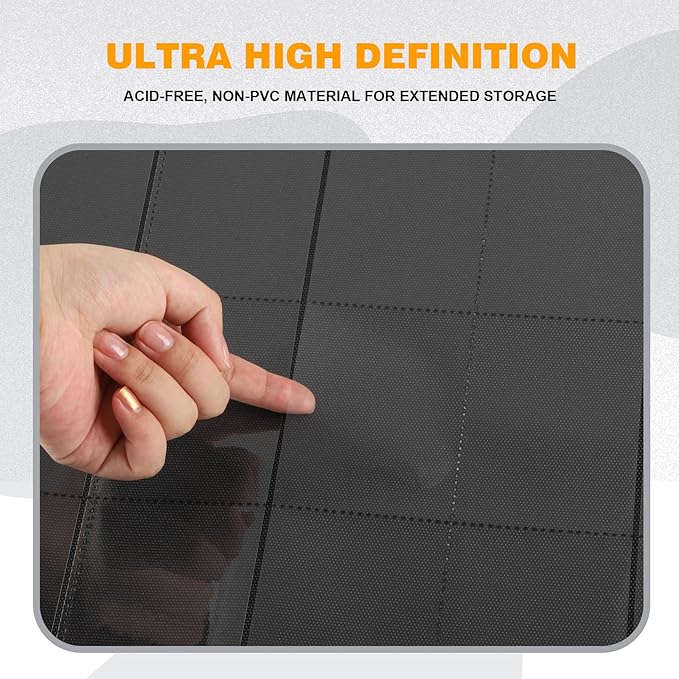 20-Pocket Card Binder, Trading Card Binder Holds 2000 Cards, Premium Zippered - Image 5
