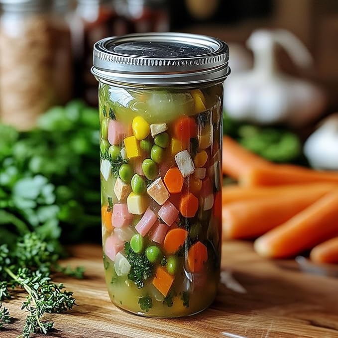 ComSaf 24 oz Mason Jars Wide Mouth 6 Pcs, Large Canning Jars - Image 7