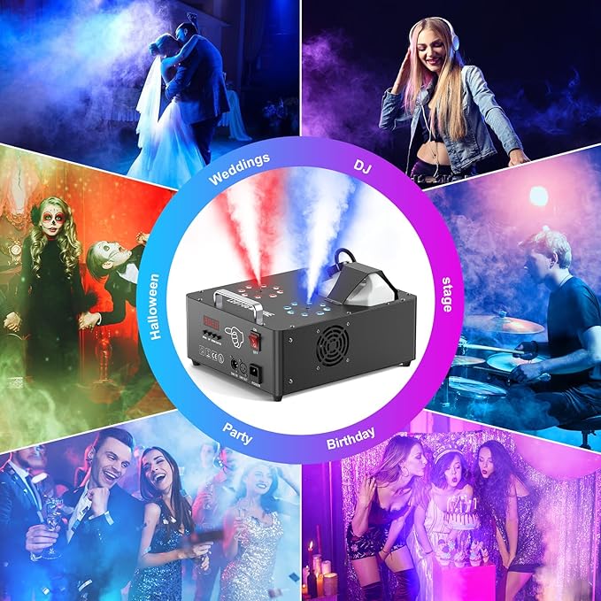 2000W Professional Fog Machine Dual Nozzle - Image 7