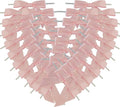 50pcs 3-1/2" Light Pink Satin Ribbon Bows by Micomon