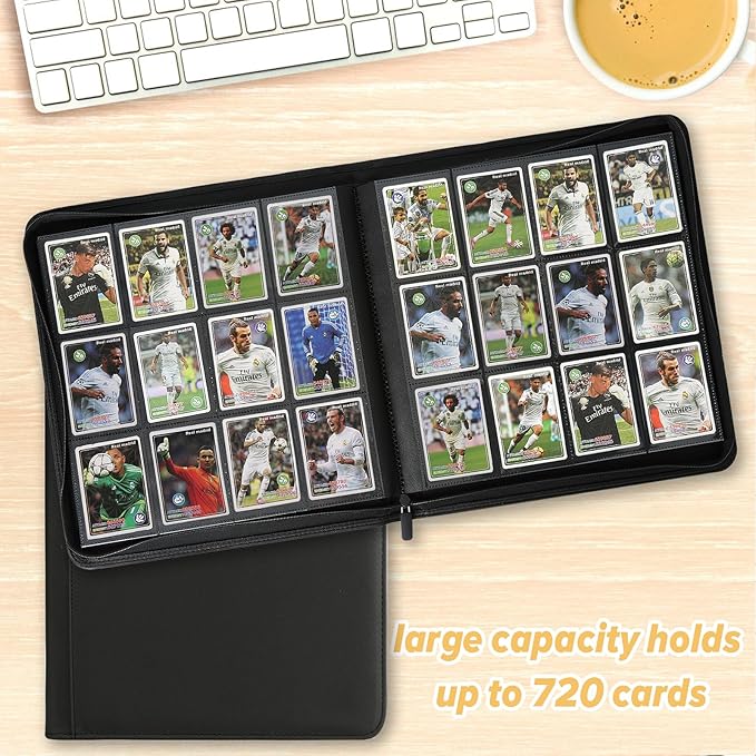 Trading Card Binder 12 Pocket, 720 Pockets Card Binders, Card Collection Binder - Image 4