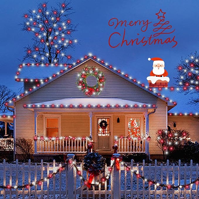 YEGUO 165ft 500 LED Christmas Lights Indoor, 8 Modes Green Wire Plug in - Image 9