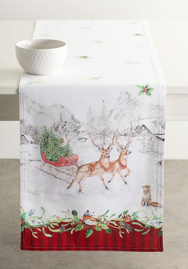 Maison d' Hermine Table Runner 100% Cotton Double Layer Table Runners 108 - Image 8
