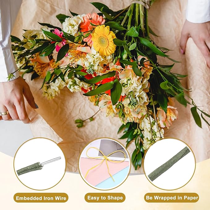 uxcell 164 Feet Floral Wire, 1mm Vine Bind Wire - Image 4