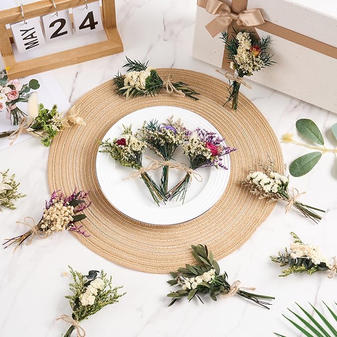 12/24 PCS Charming Dried Flowers Bouquet - Image 6