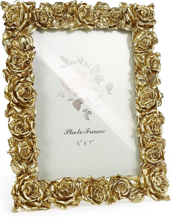 Cuspin Vintage Gold 5x7 Picture Frame, Antique Picture Frames Photo Gallery by Cuspin
