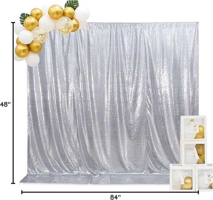 SquarePie Sequin Backdrop Non-Transparent Sparkly Background - Image 8