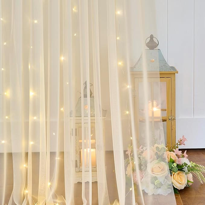Champagne Tulle Backdrop Curtain - Image 5