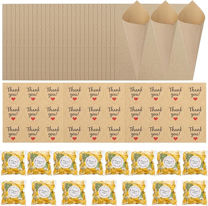 PATIKIL Dried Flower Confetti Cones - Image 8