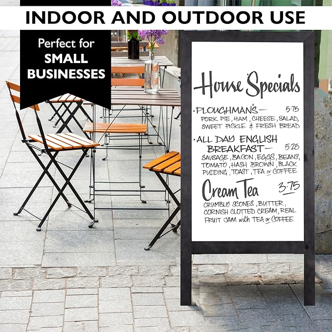 Ilyapa Wooden A-Frame Whiteboard Sign - Image 5