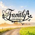 Personalized Family Last Name Signs, Custom Signs Outdoor Metal, Monogram Metal by BOHVAWOODLIFE
