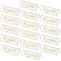 Jetec 16 Pieces Reserved Sign Acrylic Clear Reserved Table Tent Signs Table by Jetec