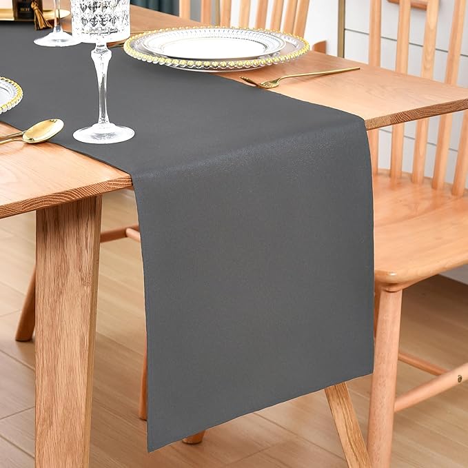 Farmhouse Grey Table Runner Dining Table Runners 60 Inches Long Coffee Table by Wolkemer